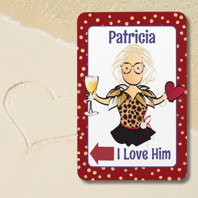 Magnet Flexible Femme Cartoon Mariage Anniversaire Love Cruise (Créateur téléchargé)