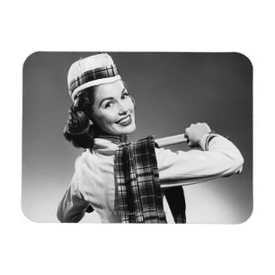 Magnet Flexible Femme dans un casquette