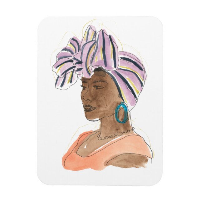 Magnet Flexible Femme forte et belle (Vertical)