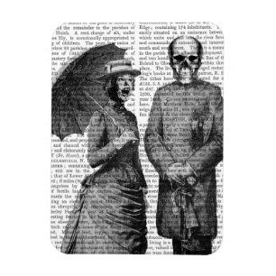 Magnet Flexible Femme hurlante et crâne