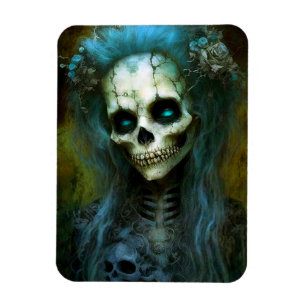 Magnet Flexible Femme morte Squelette Horreur