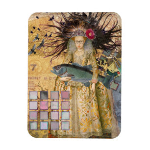 Magnet Flexible Femme Poisson Vintage Gothique Classique