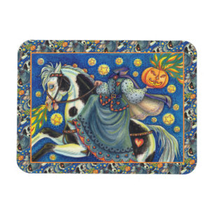 MAGNET FLEXIBLE FEMME SANS TÊTE, SIDESADDLE SUR HALLOWEEN PINTO