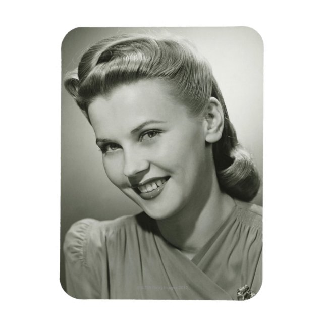 Magnet Flexible Femme souriante 2 (Vertical)