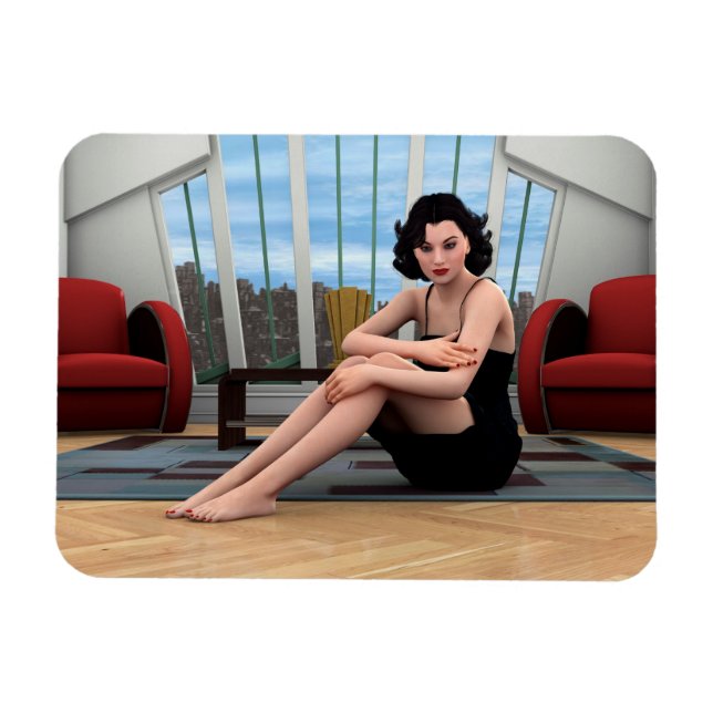 Magnet Flexible Femme Vintage (Horizontal)