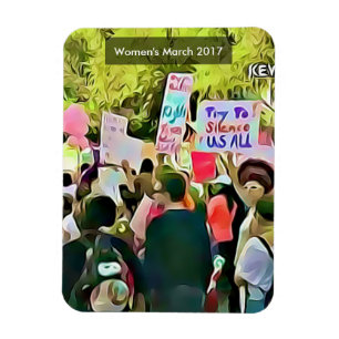 Magnet Flexible Femmes anti protestation d'ordre du jour d'atout