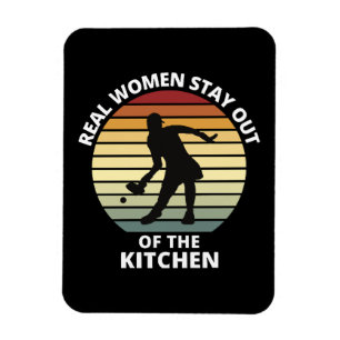 Magnet Flexible Femmes de pickleball drôle vintage