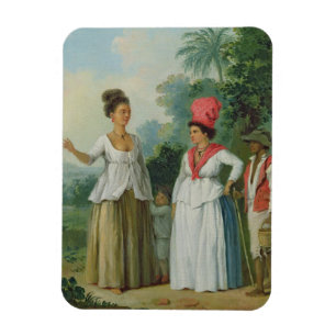 Magnet Flexible Femmes indiennes occidentales de couleur, avec un