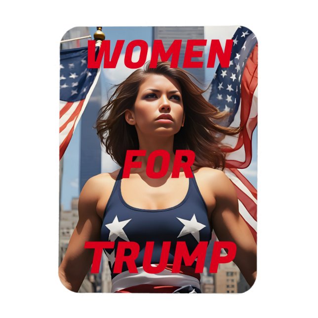 MAGNET FLEXIBLE FEMMES POUR TRUMP (Vertical)