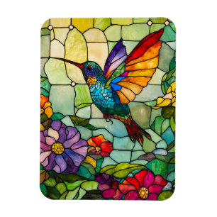 Magnet Flexible Fenêtre de style Tiffany à colibri