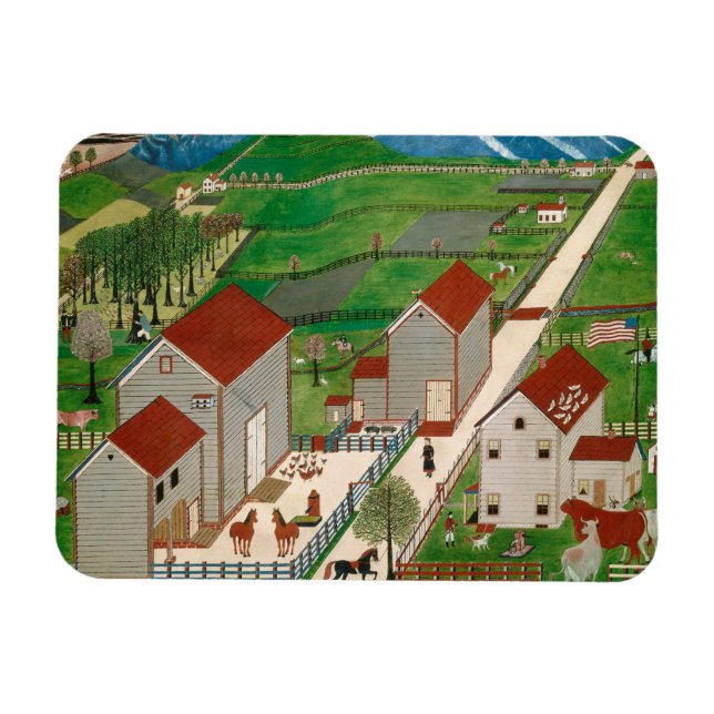 Magnet Flexible Ferme de la vallée du Mahatango, fin 19e siècle (Horizontal)