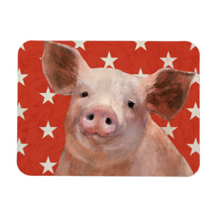 Magnet Flexible Ferme patriotique - Cochon