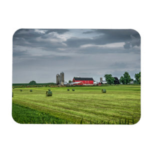 Magnet Flexible Fermes Red Barn & Silo au printemps