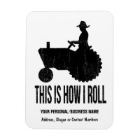 Fermier sur tracteur Voici comment je ROLL