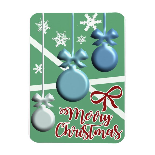 Magnet Flexible Festive Christmas Tree Holiday Greeting Card (Vertical)