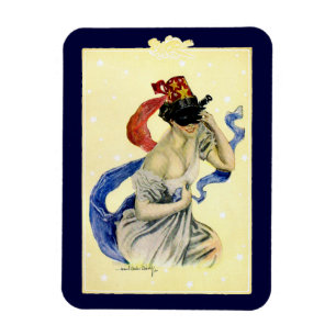 Magnet Flexible Fête costumée patriotique de la fête nationale amé