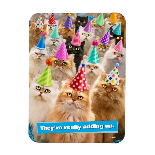 Magnet Flexible Fête de chats (Vertical)