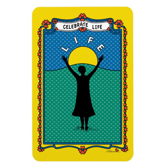Magnet Flexible Fêter la vie 2_B_Aimant flexible 4"x6" (Vertical)