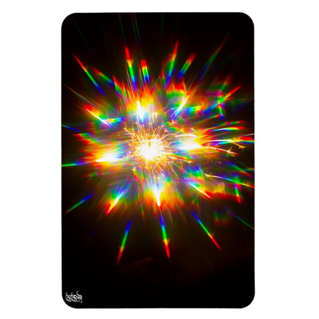 Magnet Flexible Feu d'artifice à travers des lunettes 3D 1  (Vertical)
