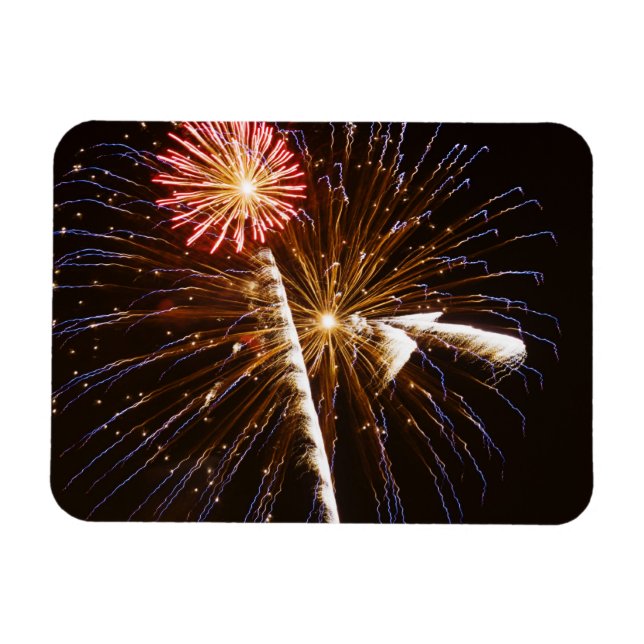 Magnet Flexible Feu d'artifice sur la rivière Savannah (Horizontal)