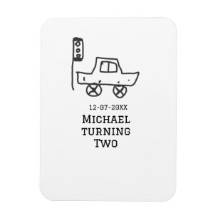 Magnet Flexible Feu de circulation de voiture jouet d'anniversaire