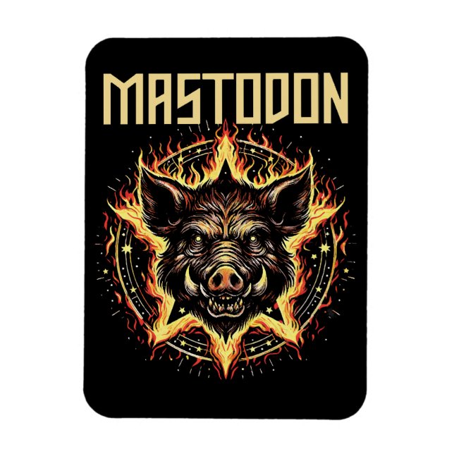 Magnet Flexible Feu de sanglier Mastodonte (Vertical)