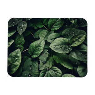 Magnet Flexible Feuillage de feuille de la jungle verte profonde