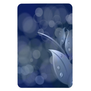 Magnet Flexible Feuille de Blue Bokeh