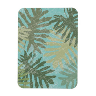 Magnet Flexible Feuille tropical fané