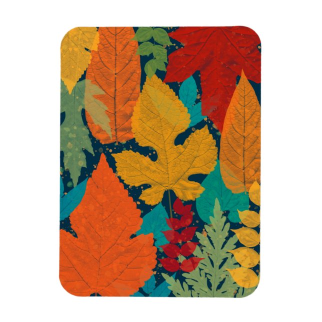 Magnet Flexible Feuilles d'automne (Vertical)