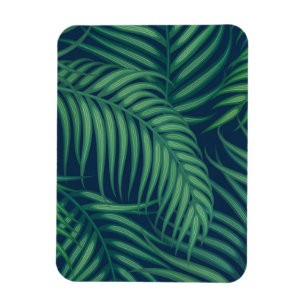 Magnet Flexible Feuilles du palmier tropical nocturne