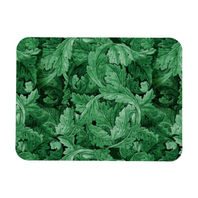 Magnet Flexible Feuilles verts (par William Morris) (Horizontal)