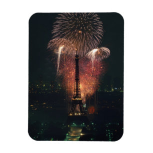 Magnet Flexible Feux d'artifice, Tour Eiffel, Paris, France