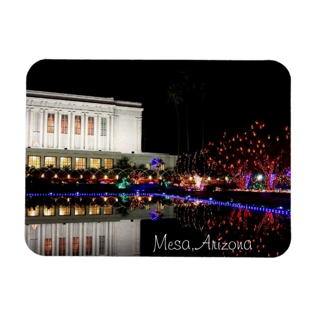 Magnet Flexible Feux de Noël au Temple (Horizontal)