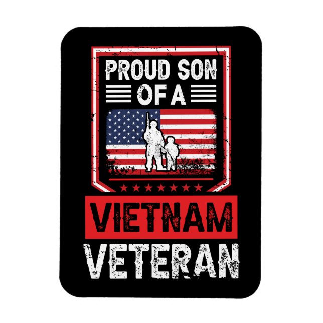 Magnet Flexible Fier hommage à la famille militaire (Vertical)