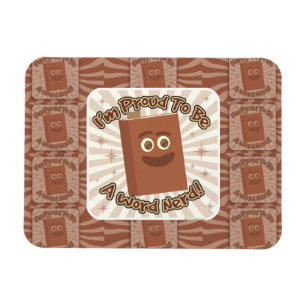 Magnet Flexible Fier mot Nerd Motif Slogan Fun Art
