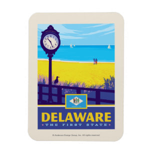 Magnet Flexible Fierté de l'État Delaware