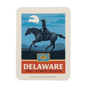 Magnet Flexible Fierté de l'État Delaware 2