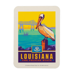 Magnet Flexible Fierté de l'État   Louisiane