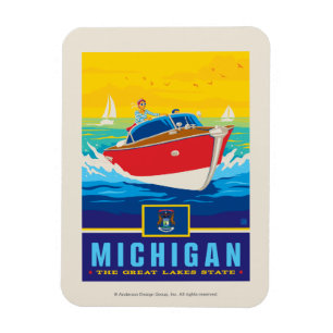 Magnet Flexible Fierté de l'État Michigan