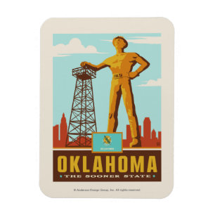Magnet Flexible Fierté de l'État Oklahoma