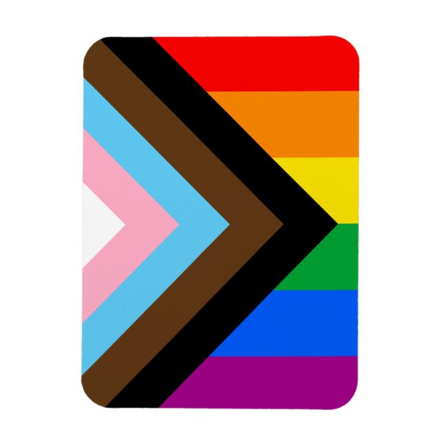 Magnet Flexible Fierté de progrès LGBTQ+ (Vertical)