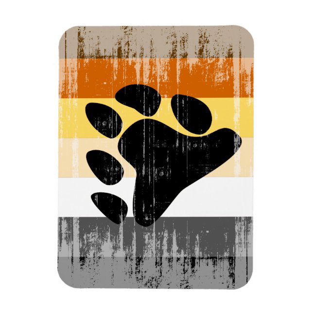 Magnet Flexible Fierté d'ours vintage (Vertical)