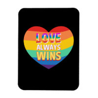 Fierté gay- l'amour gagne toujours. Couleur arc en