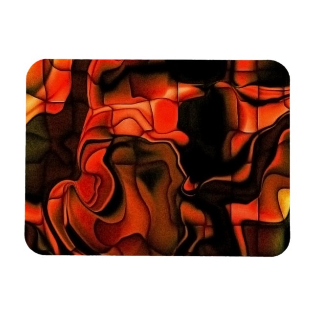 Magnet Flexible Fiery Jigsaw (Horizontal)