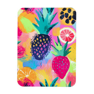 Magnet Flexible Fiesta Abstraite de fruits tropicaux Paradise