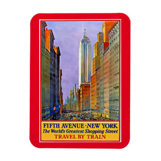 Magnet Flexible Fifth Avenue, New York poster vintage,
