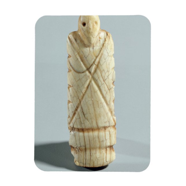 Magnet Flexible Figure d'un homme barbu (ivoire d'éléphant) (Vertical)