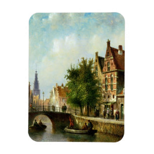 Magnet Flexible Figures sur un canal, Amsterdam (huile sur le