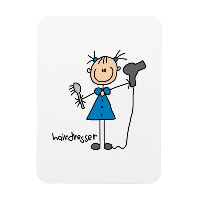 Magnet Flexible Figurine de coiffeur (Vertical)
